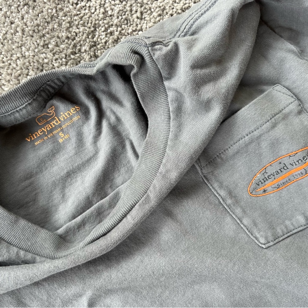 Vineyard Vines Halloween Gray Long Sleeve Tee